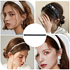 24Pcs 2 Styles Plastic Firm Headband Non-slip Strip DIY-CY0003-02-5