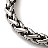 316 Surgical Stainless Steel Wheat Chain Viking Dragon Skull Bracelets BJEW-Q349-05AS-02-3