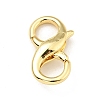 Brass Double Opening Lobster Claw Clasps X-KK-G416-53G-1