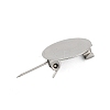 304 Stainless Steel Brooch Cabochon Settings STAS-E547-08J-P-3
