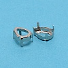 Teardrop Brass Open Back Bezel Sew on Prong Settings KK-WH0049-02B-P-2