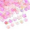 200Pcs 10 Styles Mixed Styles Acrylic Bead Caps OACR-FS0002-51B-2