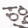 Tibetan Style Alloy Toggle Clasps X-LF10395Y-2