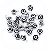 Handmade Evil Eye Lampwork Charms KK-F764-13P-01-2