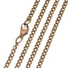 Iron Curb Chain Necklace Making X-MAK-K001-01AB-1