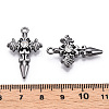 Alloy with Rhinestone Pendants X-PALLOY-N176-12B-NR-3