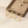 Brass & Iron Baseball Dangle Earrings for Women WG2115E-01-2