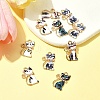 10Pcs Alloy Enamel Pendants ENAM-FS0001-83-8