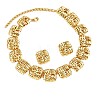 Iron Stud Earring & Necklaces for Women WG8683E-01-5