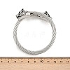 304 Stainless Steel Bangles for Men Women BJEW-H631-05A-AS-5