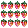 30Pcs Electroplate Opaque Acrylic Pendants PACR-SC0001-10-1