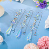 3Pcs Alloy Planet Star Hanging Ornaments HJEW-TA00368-4