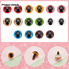   80 Sets 8 Colors Craft Plastic Doll Eyes DOLL-PH0001-46-4