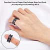 1Pc Porcelain Grooved Finger Ring Settings FIND-UN0001-72-4