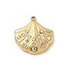 304 Stainless Steel Rhinestone Pendants STAS-I322-38G-02-1