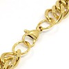 Fashionable 304 Stainless Steel Cuban Link Chain Bracelets X-STAS-A028-B064G-2