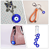 SUNNYCLUE Handmade Evil Eye Lampwork Pendants LAMP-SC0001-04-7