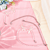 ARRICRAFT 2Pcs Adjustable ABS Imitation Pearl Beaded Bag Straps DIY-AR0003-16B-5