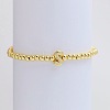 Brass Beaded Stretch Bracelets for Women FS-WG560D0-19-1