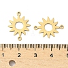 201 Stainless Steel Laser Cut Connector Charms STAS-P428-06G-3