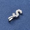 925 Sterling Silver with Cubic Zirconia Charms STER-Q004-01S-S-2