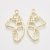 Alloy Open Back Bezel Pendants X-PALLOY-S121-90-2