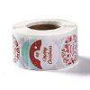 4 Patterns Christmas Round Dot Self Adhesive Paper Stickers Roll X-DIY-A042-03A-2