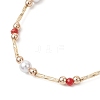 Dyed Natural Malaysia Jade Beaded Bracelets for Women BJEW-JB12028-01-3