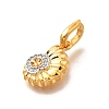 Brass Micro Pave Cubic Zirconia Pendants KK-S517-01C-G-2