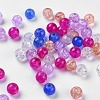Baking Painted Crackle Glass Beads DGLA-X0006-6mm-06-2