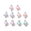 10Pcs Resin Flower Charms PALLOY-JF03219-1