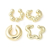 4Pcs Adjustable CCB Plastic Cuff Earrings EJEW-V006-02G-2