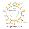 Brass Crystal Rhinestone Infinity Charm Anklets for Women FS-WG122D3-01-6