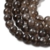 Natural Smoky Quartz Beads Strands X-G-B167-A09-4mm-6