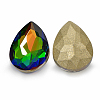 Faceted Drop Glass Pointed Back Rhinestone Cabochons RGLA-A008-13x18mm-S19-2