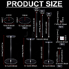 3 Sets 3 Styles Acrylic Storage Hat Racks ODIS-PH0001-84-2