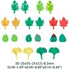 40Pcs 4 Sets Opaque Resin Cabochons CRES-HY0001-01-2