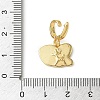 Christmas Brass Rhinestone Butterfly Pendant Decorations KK-H498-01G-01-3