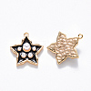 Brass Enamel Pendants KK-T049-056G-02-NF-2