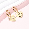 5Pcs 304 Stainless Steel Crystal Rhinestone Hoop Earrings EJEW-G447-04G-2