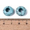 Dyed Synthetic Turquoise European Beads G-N359-17A-15-3