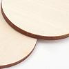 Wood Cabochons WOOD-WH0004-50mm-01-2