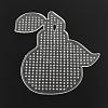 Pear ABC Plastic Pegboards used for 5x5mm DIY Fuse Beads X-DIY-Q009-33-2