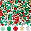 Christmas Theme 1500Pcs 5 Colors Opaque Acrylic Beads MACR-SP0001-01A-01-1