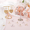 20Pcs 2 Colors Bowknot Brass Earring Hooks KK-BBC0014-43-4