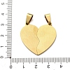 201 Stainless Steel Split Pendants STAS-F368-07G-3