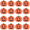 50Pcs Pumpkin Opaque Resin Cabochons RESI-SC0003-34-1