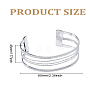 1Pc Alloy Arm Cuff Bangles for Women BJEW-LP0003-32P-2