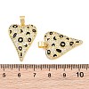 Brass Micro Pave Clear Cubic Zirconia Pendants CU-CBA765C-19G-01-3