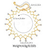 Brass Link Chain Anklets with Crystal Rhinestone Tassel for Women FS-WGD4BB9-02-2